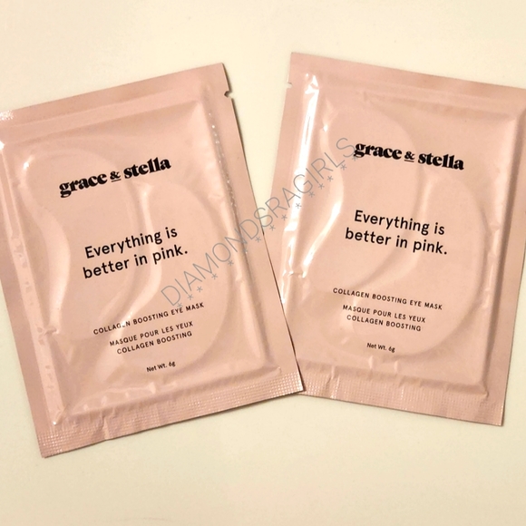 🪷5/$25! Five Grace & Stella Eye Masks Everything is Better in Pink NIP - Picture 2 of 15